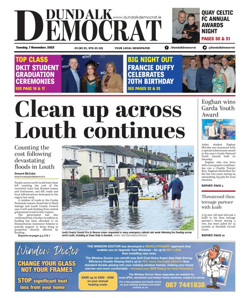 This week's Dundalk Democrat front page