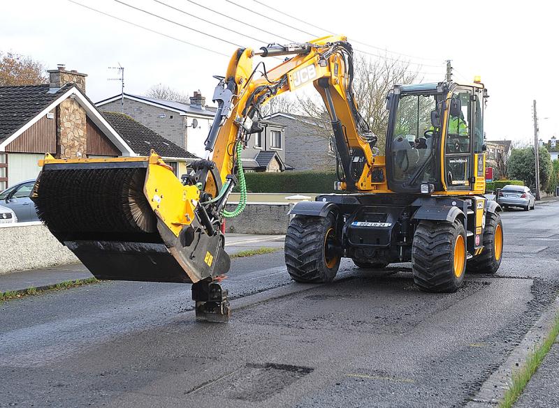 Louth County Council pothole fixing machine gets to work in Dundalk