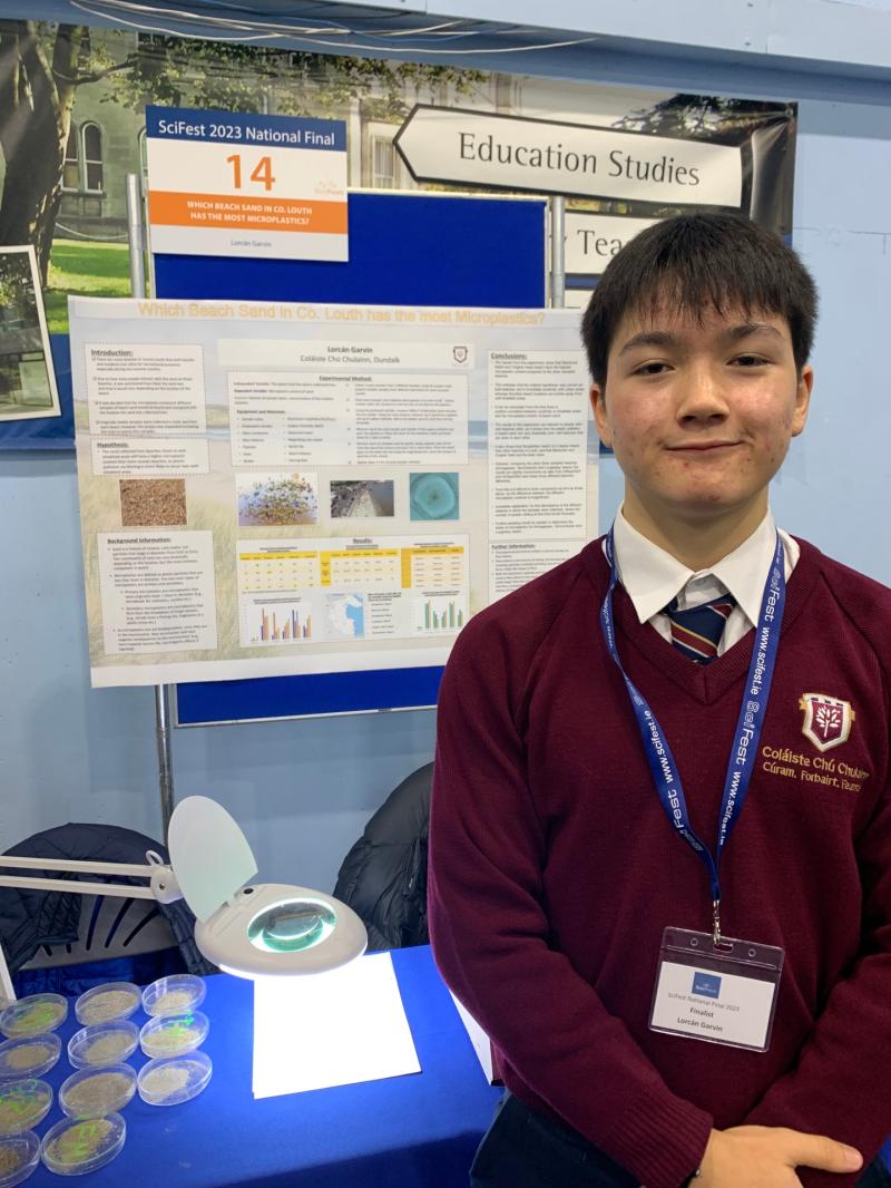 Coláiste Chú Chulainn student reveals impact of micro plastics on Louth's beaches