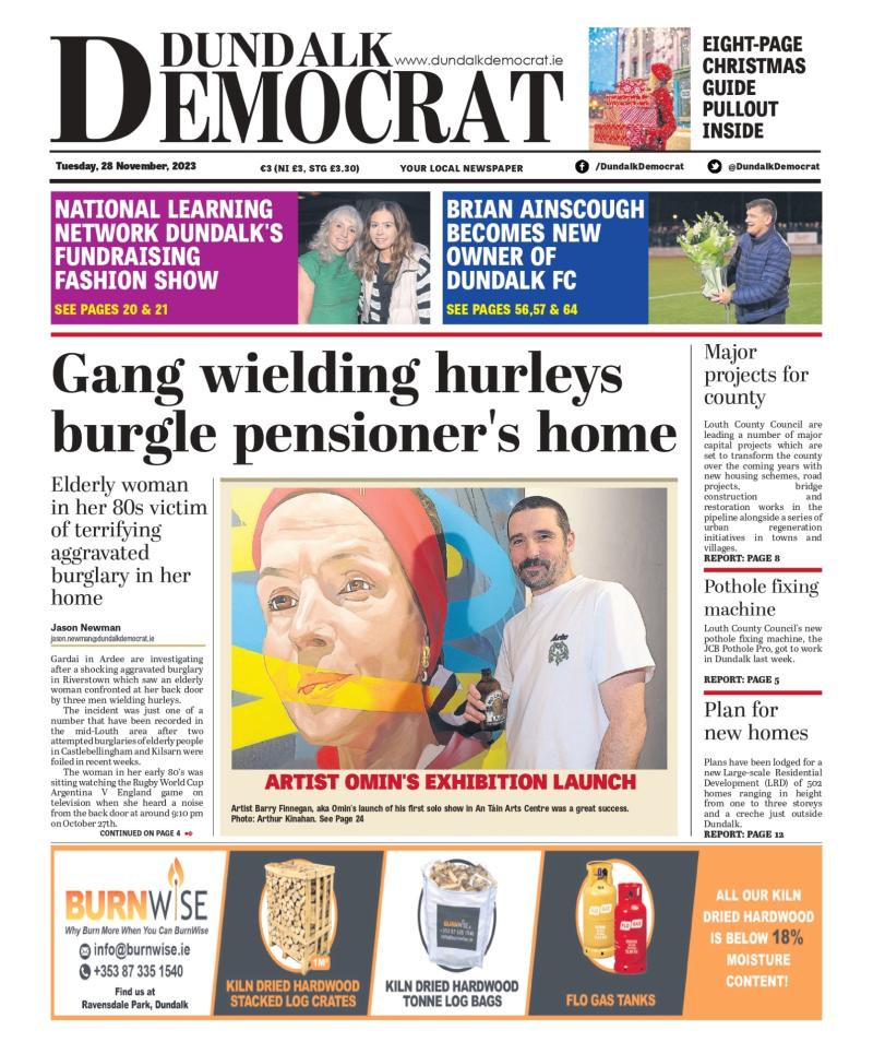 This week's Dundalk Democrat front page