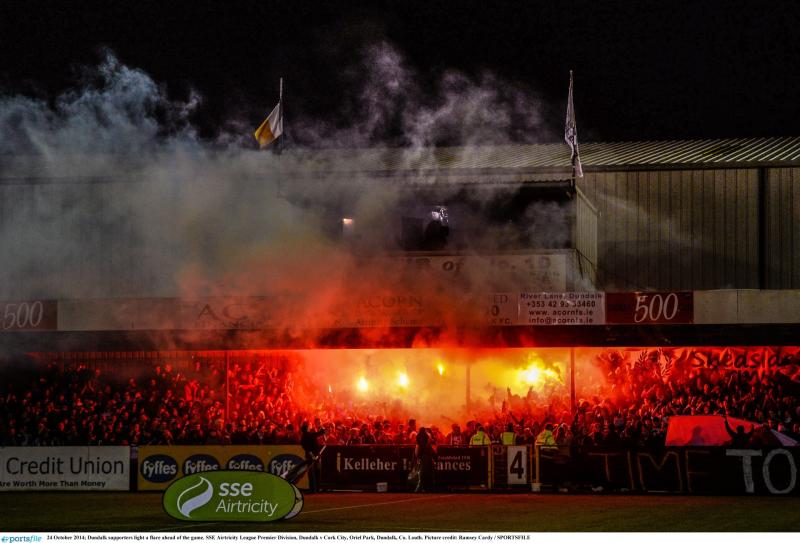 Flares in the shed must be stopped if TV coverage of  Dundalk home games is to return