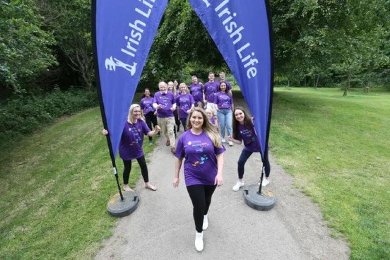 Dundalk Irish Life's Paige Gernon leads charity walk for Down Syndrome Northeast