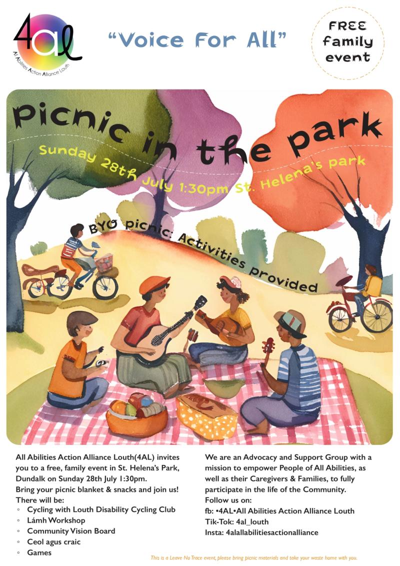 Inclusive event at St. Helena Park this Sunday