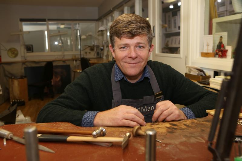 'Meet the Maker' event takes place tomorrow to mark Louth jewellery designer Garrett Mallon's 10 anniversary of his Carlingford store