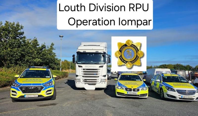 Louth gardai detect 22 'lifesaver offences' using HGVs