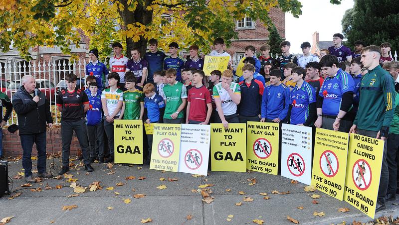 Dundalk Grammar students to hold third 'GAA ban' protest
