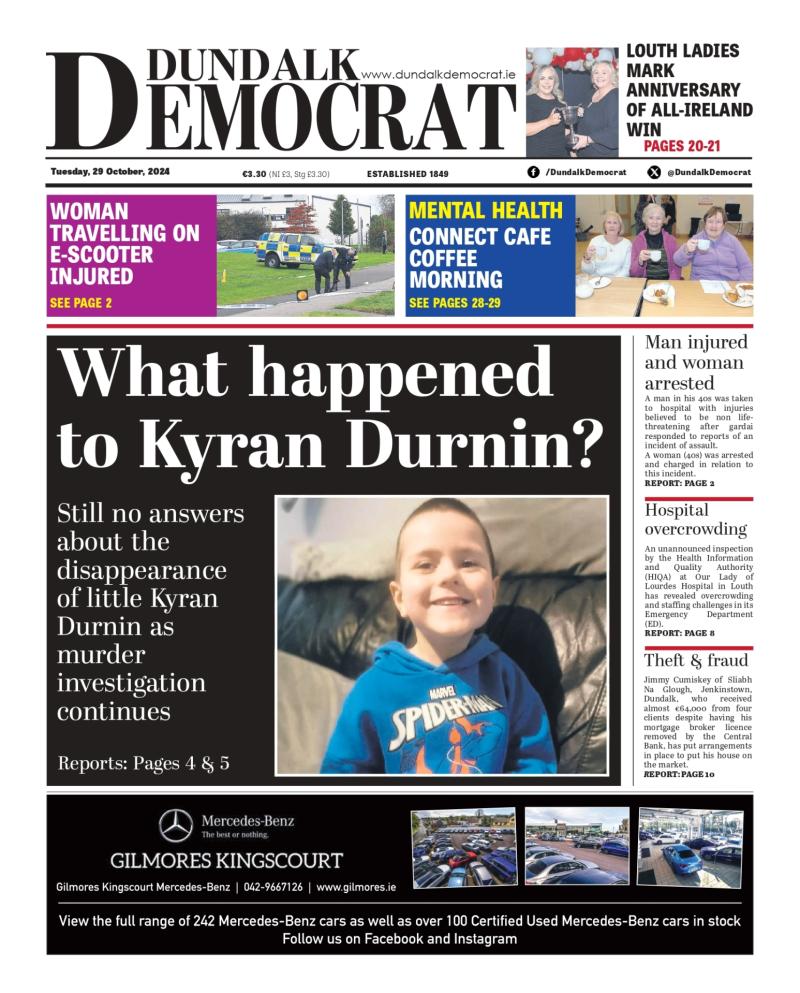 This weeks Dundalk Democrat front page 