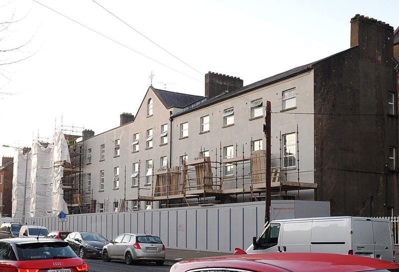 Covers have come off the former orphanage in Dundalk showing the renovation work so far