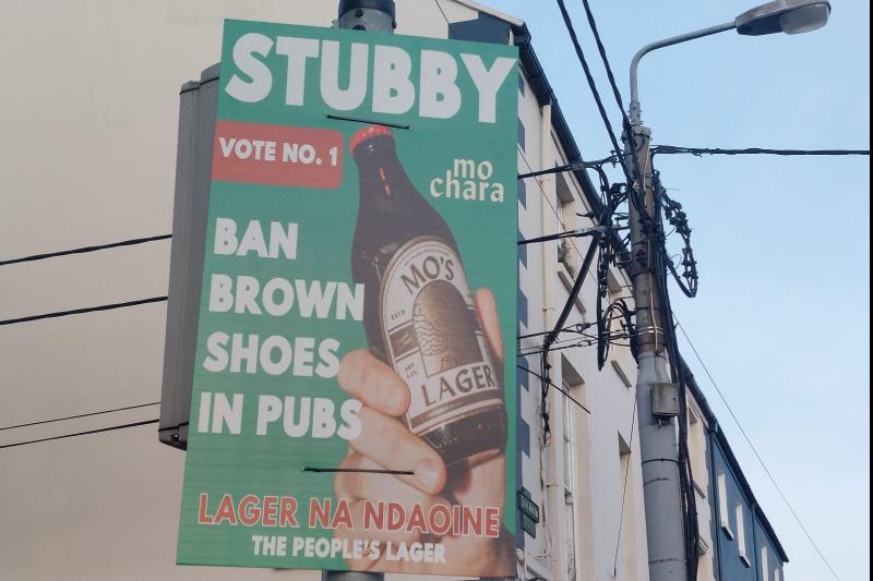 Dundalk pub owners give locals an alternative candidate to vote for!