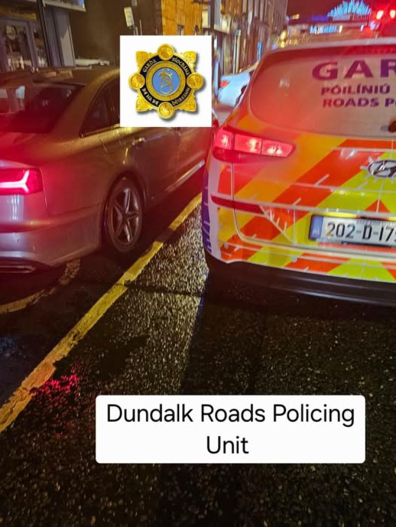 Dundalk gardai fine driver for illegally parking in disabled bay