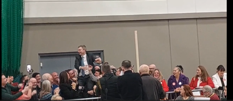 Ruairí Ó Murchú is elected in Louth: "What we really want to do is be in power in this state"