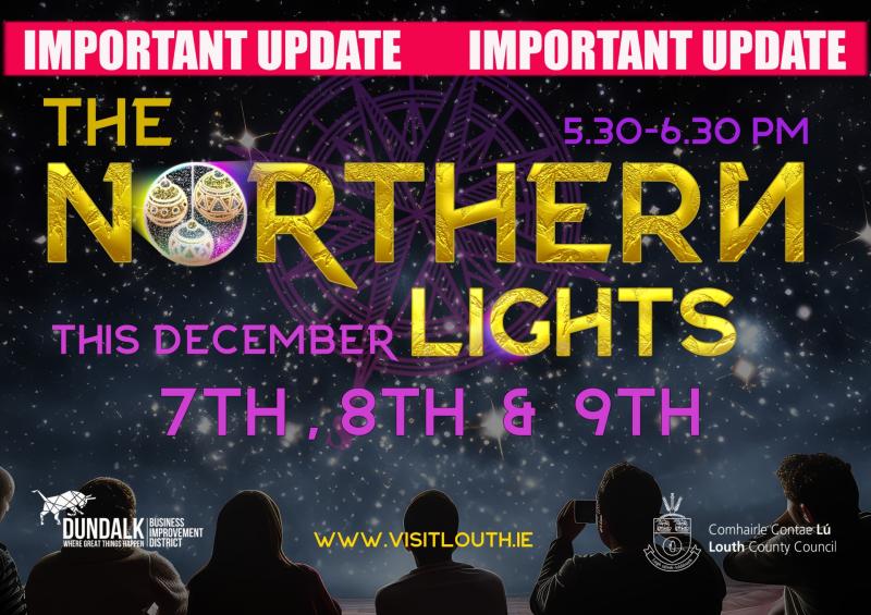 The Northern Lights Christmas Illuminations show on Friday night rescheduled due to weather conditions