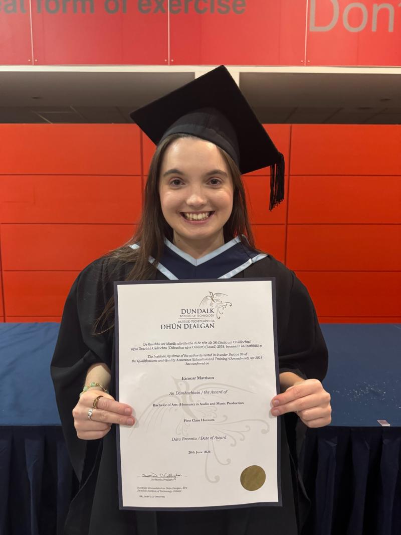 Eimear Mattison’s path from Dundalk IT graduate to rising talent in audio post-production