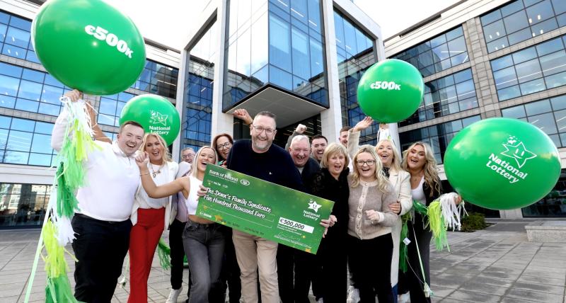 Lucky Louth family celebrate their Lotto windfall