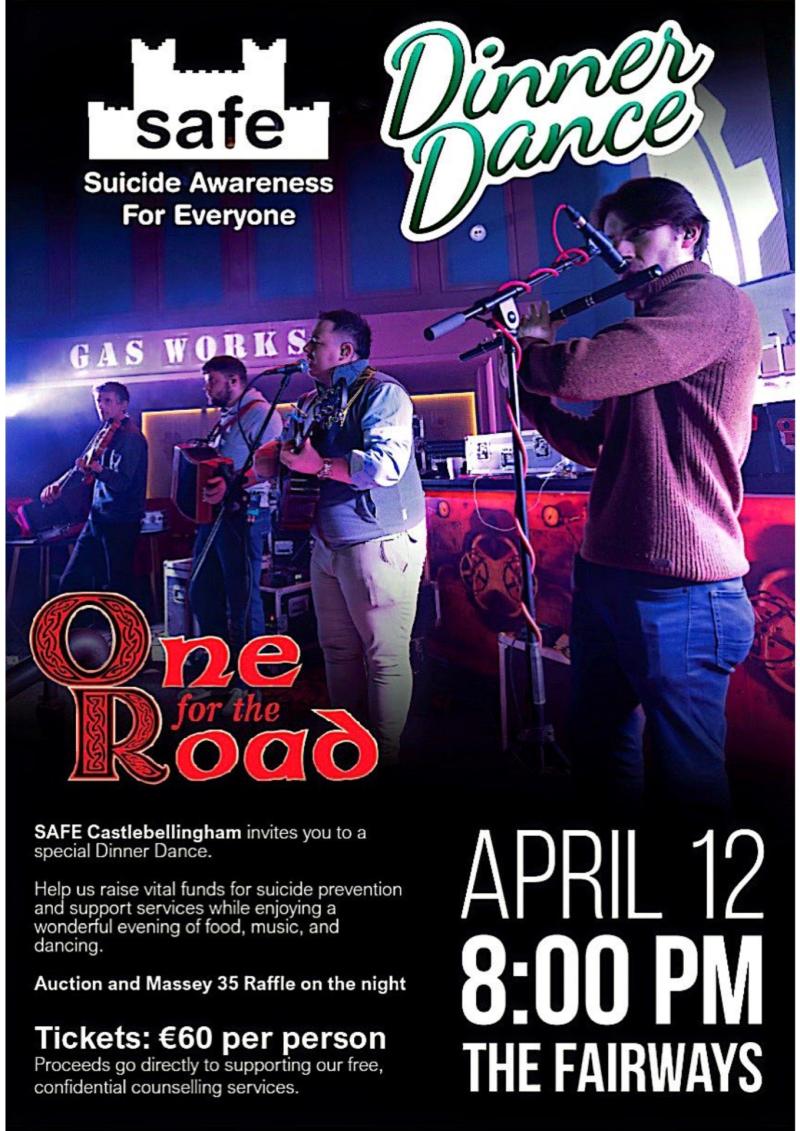 Mid Louth suicide charity to hold dinner dance 