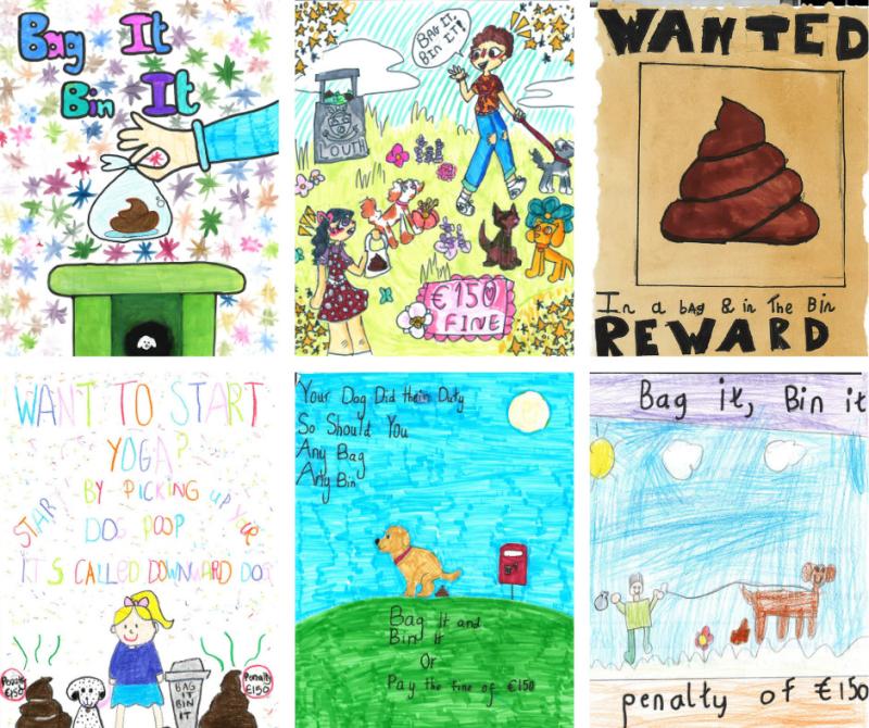 Winners of Louth dog fouling campaign art competition announced