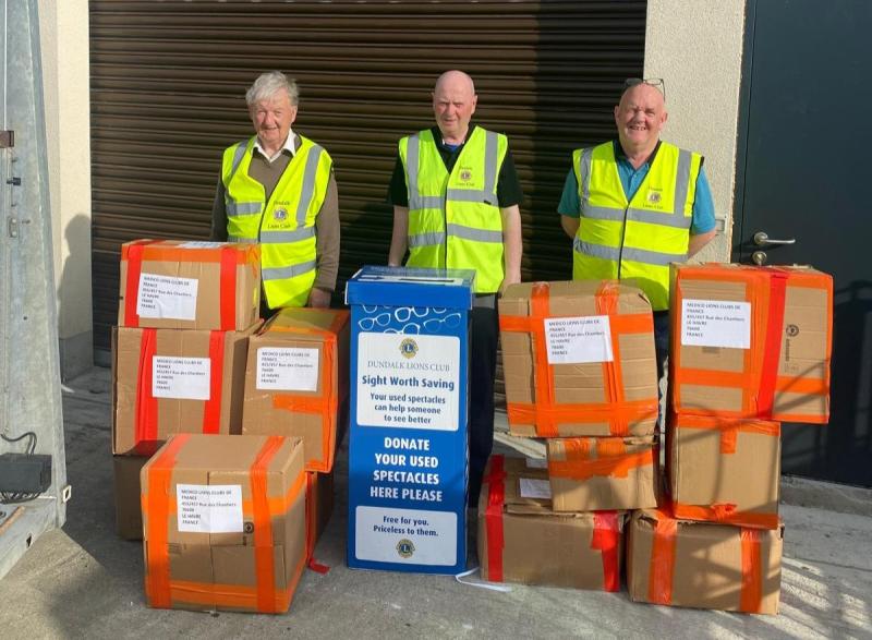 Dundalk Lions Club collected thousands of glasses for people in developing countries