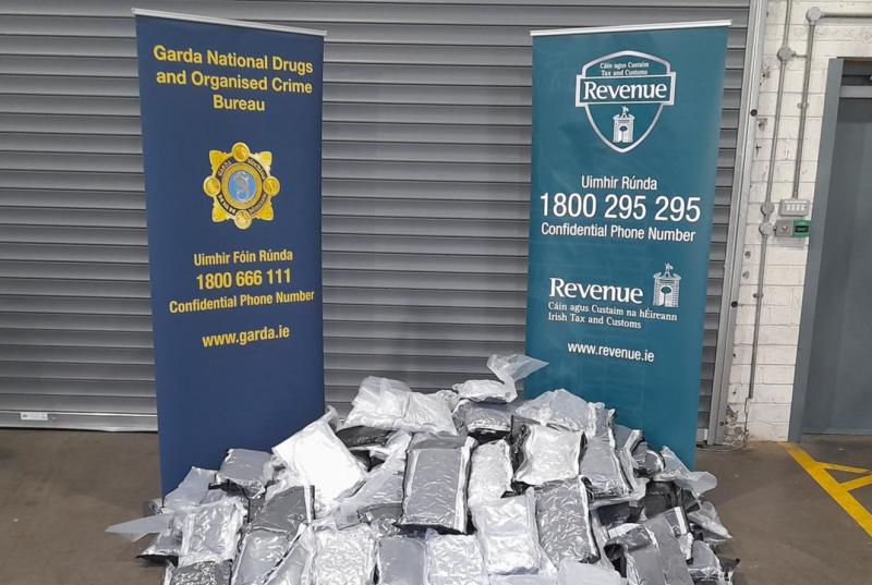 Man in his 50s arrest as almost 100 kilos of cannabis seized worth €1.8 million in Louth