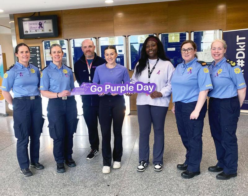 Dundalk IT goes purple to raise awareness of domestic violence