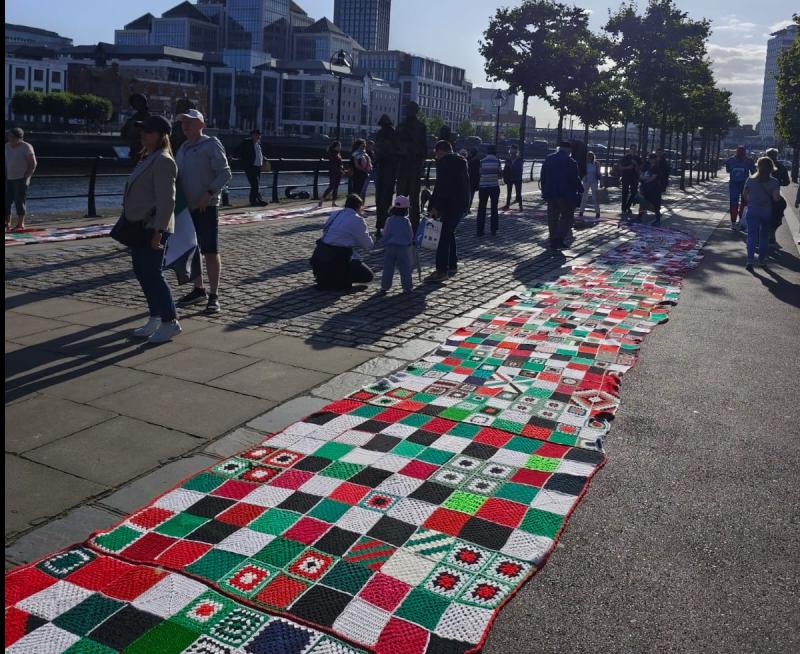 Quilt marking 23,000 children killed in Gaza to be displayed in Dundalk