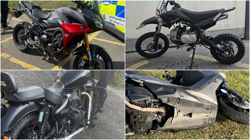 LIVE: Gardai seize motorbikes and scramblers amid clampdown on criminal activity&nbsp;in Dublin