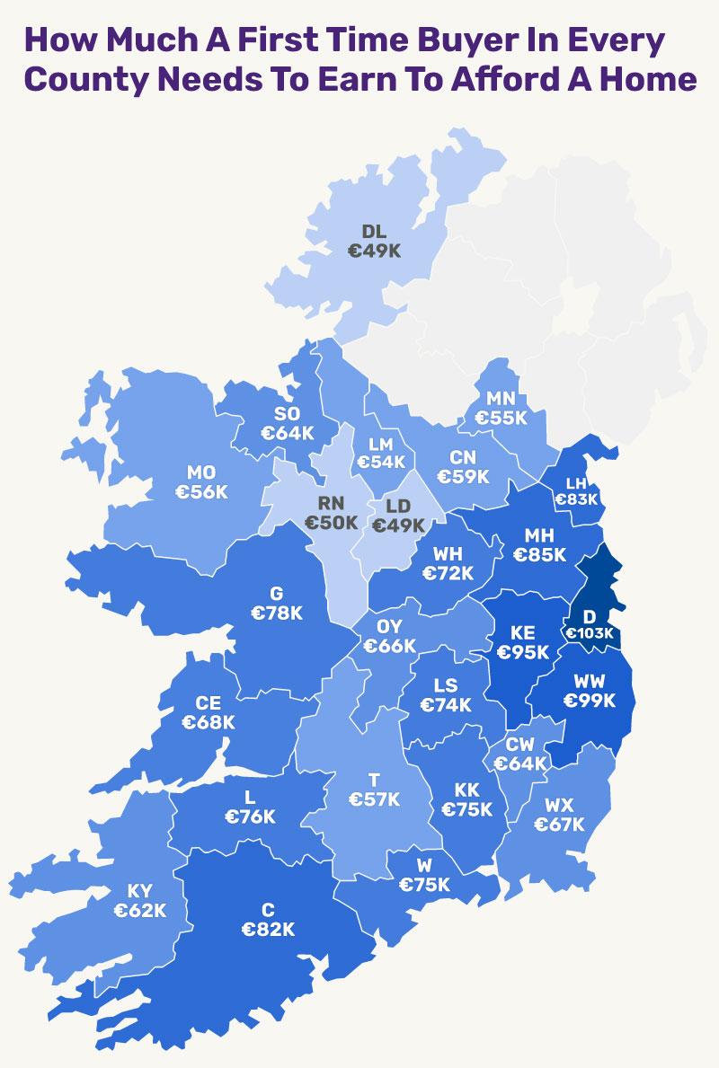 Louth first-time buyers now need almost &euro;84,000 salary to get on the property ladder