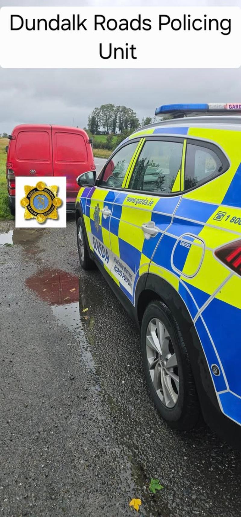 Louth Gardaí issue fixed penalty to driver using phone in treacherous conditions