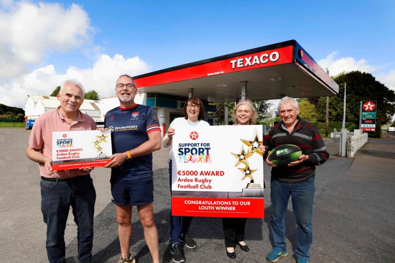 Ardee Rugby Club Receives Louth County Award under Texaco Support For Sport Initiative