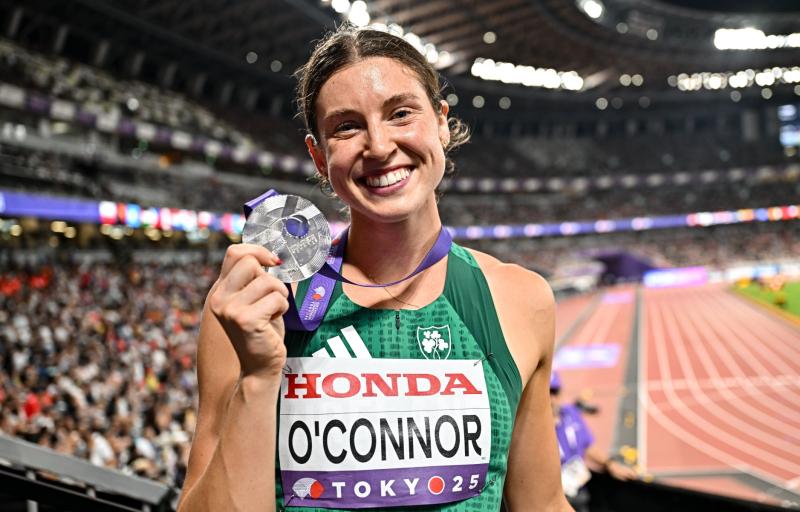 Dundalk's history maker Kate O'Connor wins silver medal on global stage