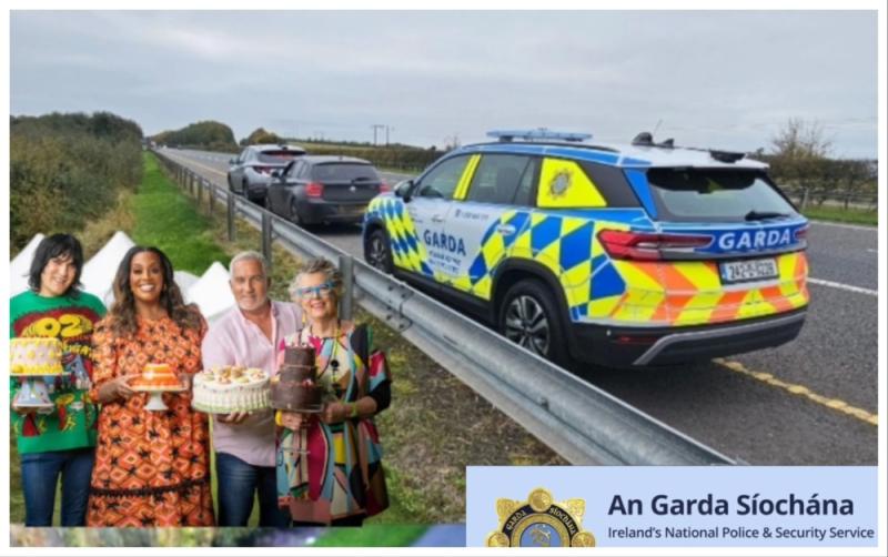 Garda&iacute;'s Bake Off-style post goes viral after 'baked' driver arrested on busy Irish motorway