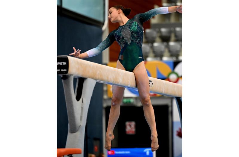 Louth gymnast Estella Volkoff wins gold and silver at National Series Next Gen Championship