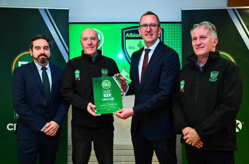 Louth club awarded FAI’s Club Mark Two status