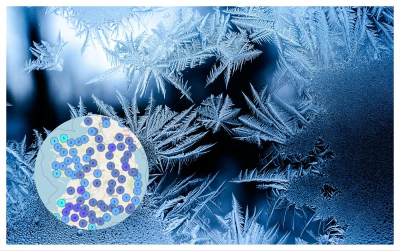 Ten counties hit with dangerous ice warnings as temperatures set to plunge below freezing