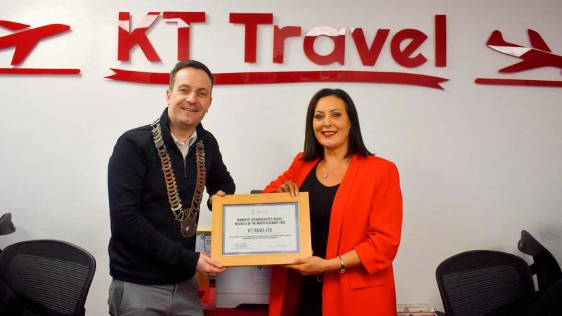 "Shining Example" - Dundalk's KT Travel named Business of the Month
