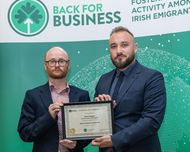 Louth entrepreneur Oran Finegan highlights opportunities in Back for Business programme