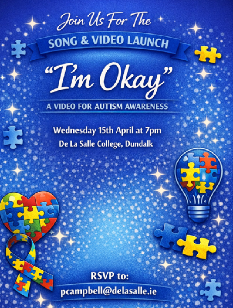 I&rsquo;m okay&rsquo; music video launches in Dundalk to mark World Autism Acceptance Month