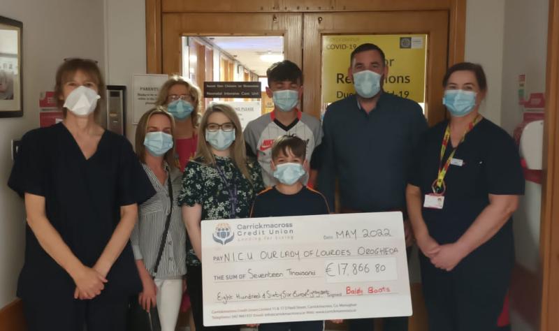 Louth man's head shave raises almost €18k for Neonatal Intensive Care Unit