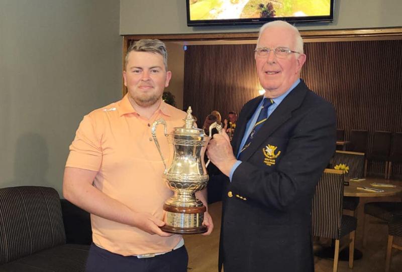 Connor McCaughey wins Dessie Ward’s President’s Prize at Dundalk Golf Club
