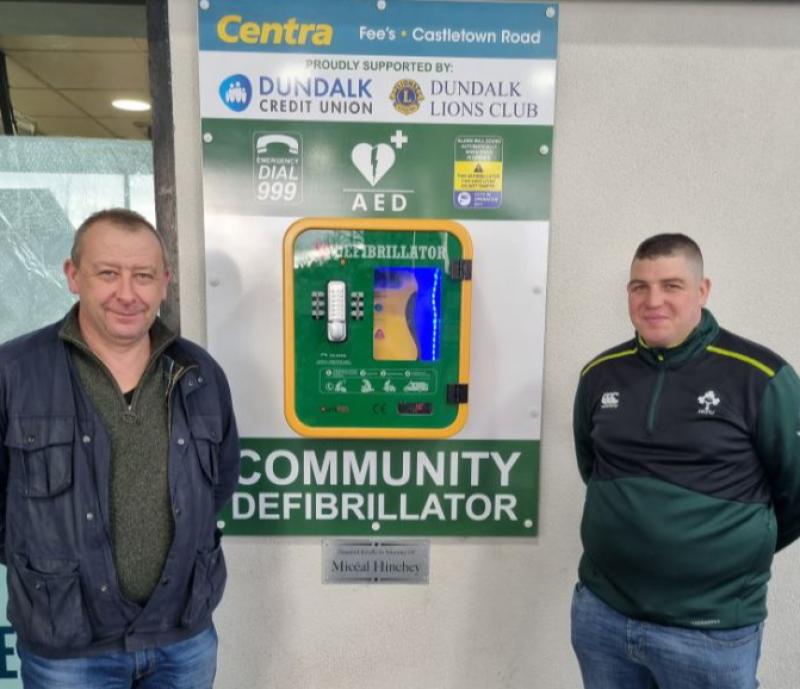 Defibrillator installed in Dundalk in memory of man who passed away