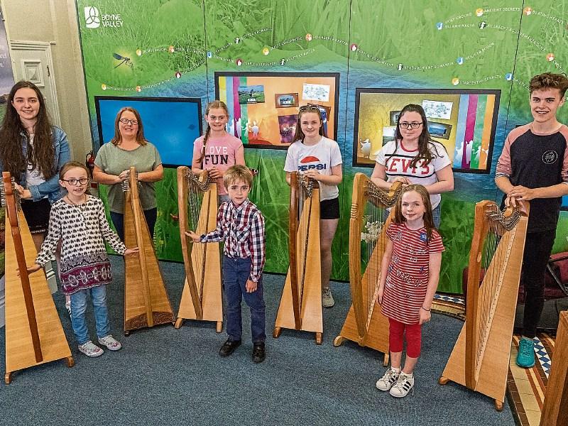 The Music Generation Louth Junior and Senior Harp Ensemble