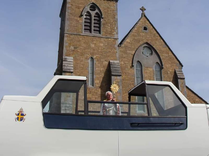 Louth priest left very humbled by reaction to popemobile service