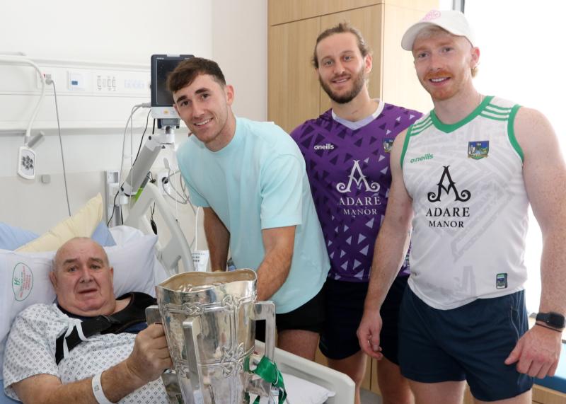 All-Ireland champions pay surprise hospital visit to fan who fell off ladder putting up Limerick flag