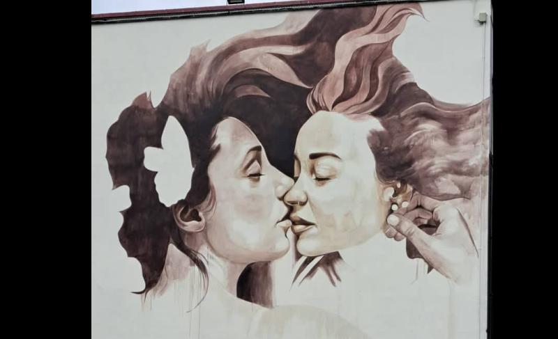 Latest mural in Dundalk as part of SEEK festival almost completed
