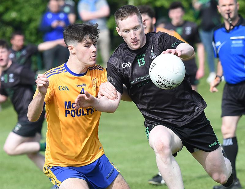 Dermot Mone , Young Ireland's taking on KIlkerley's Fintan Brady