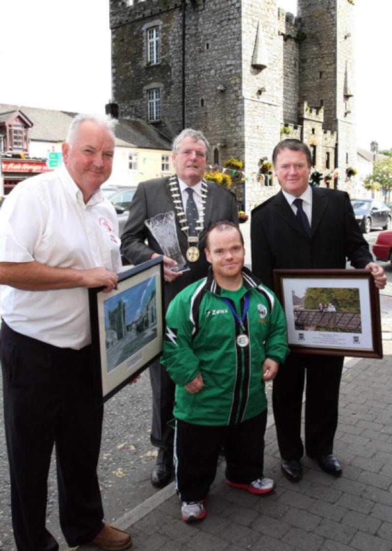Gold medal winner
Thomas is honoured 