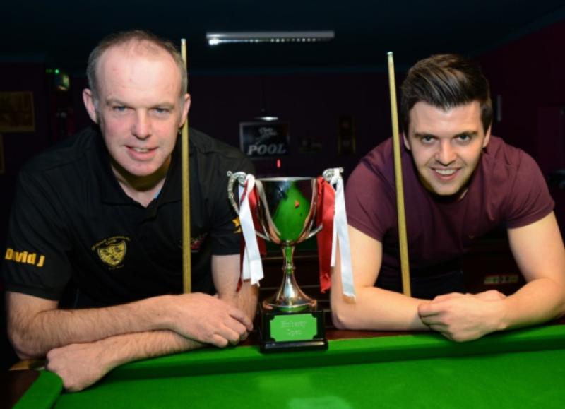 Embassy Open finalists 2015: David J McArdle (left) and Benny Traynor