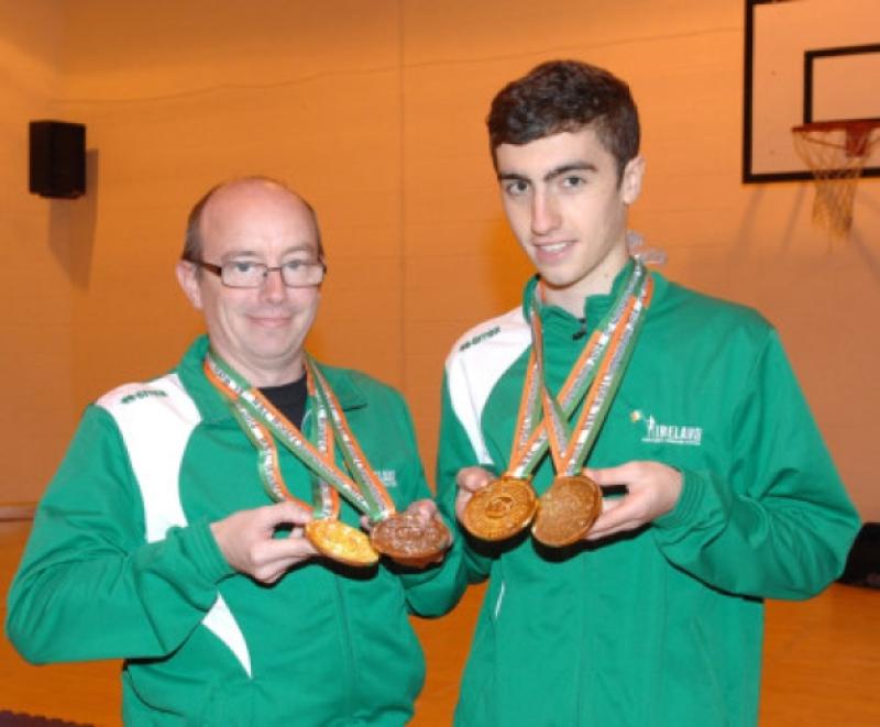 DMAC's Bernard Duffy (+42 Years 75kg) and Sean O'Hare (15-17years 70kg) who became world champions at the World Kickboxing Championships in Citywest, Dublin recently