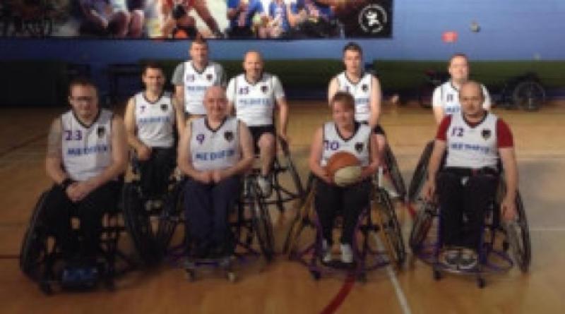 The Dundalk Ravens wheelchair basketball team