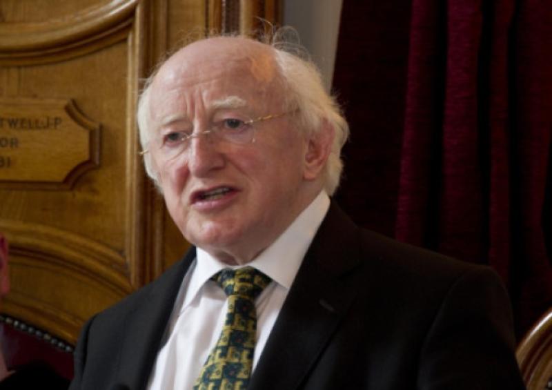 President Michael D. Higgins speaking
