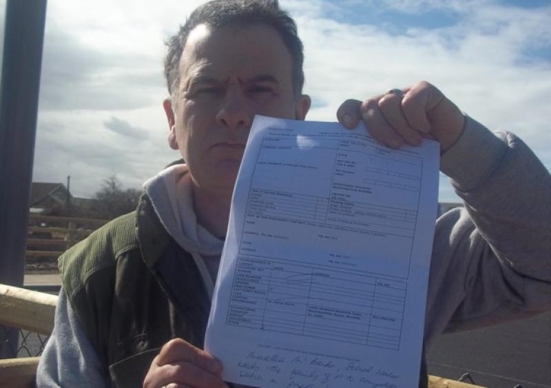 Father says he was asked to sign a meaningless document 